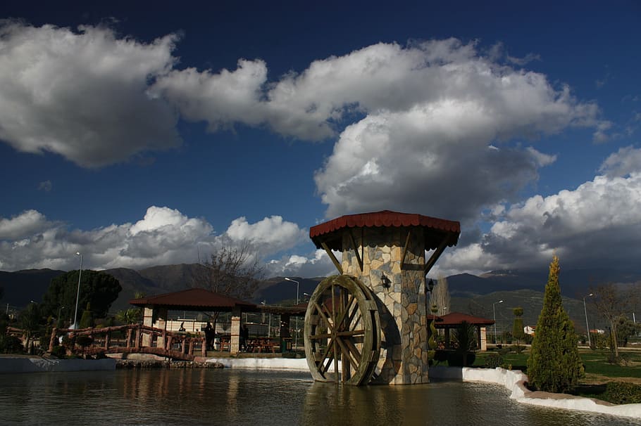 izmir, zaplaceno, mlýn, krocan, krajina, přírodní krůta, příroda krajiny, nebe