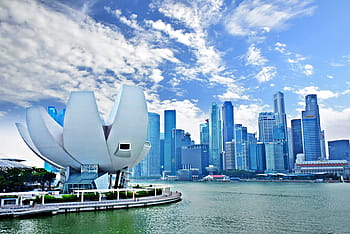 paesaggio urbano, acqua, grattacielo, Baia Marina, skyline urbano, scena urbana, Singapore, città, architettura, posto famoso, esterno dell'edificio