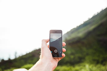 cell, phone, photography, landscape, nature, outdoors, mountains, hand, technology, device, smartphone