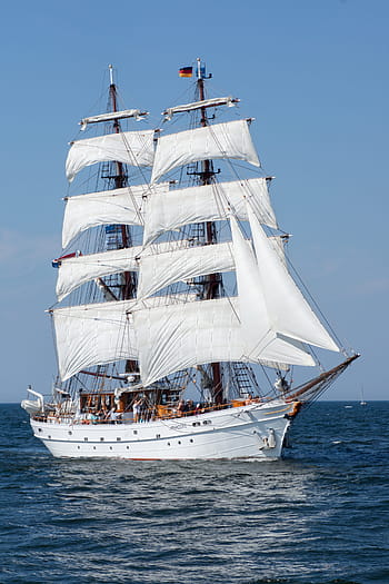 lidé, plachta, loď, hanse plachta, Baltské moře, letní, nálada, letní dovolená, voda, nebe, námořník