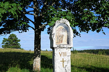 kaple, böttingen, tuttlingen, letní, louka, náboženství, modlitba, Příroda, pole, Německo, Evropa