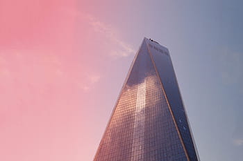 een, wereld handel wolkenkrabber gebouw, Manhattan, nieuwe, York City, een wereld, wereldhandel, wolkenkrabber, gebouw, New York City, architectuur