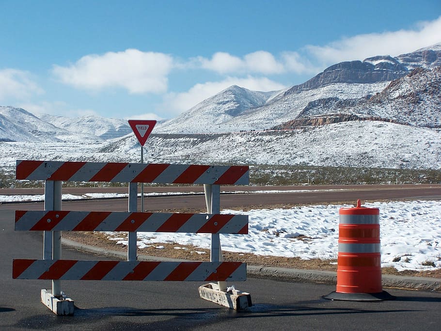 roads, Snow, El Paso, Franklin Mountains, Texas, franklin, photos, landsapes, landscape, mountains, public domain