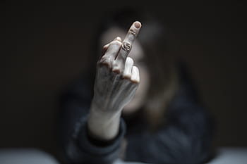 rouhavost, urazit, prostředníček, msn dopisy, ikona, žena, Modelka, dívka, tvář, móda, mladý