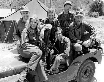 larry linville, wayne rogers, gary burghoff, loretta swit, alan alda, mclean stevenson, aktérů, herečka, televize, obsazení, m a s h