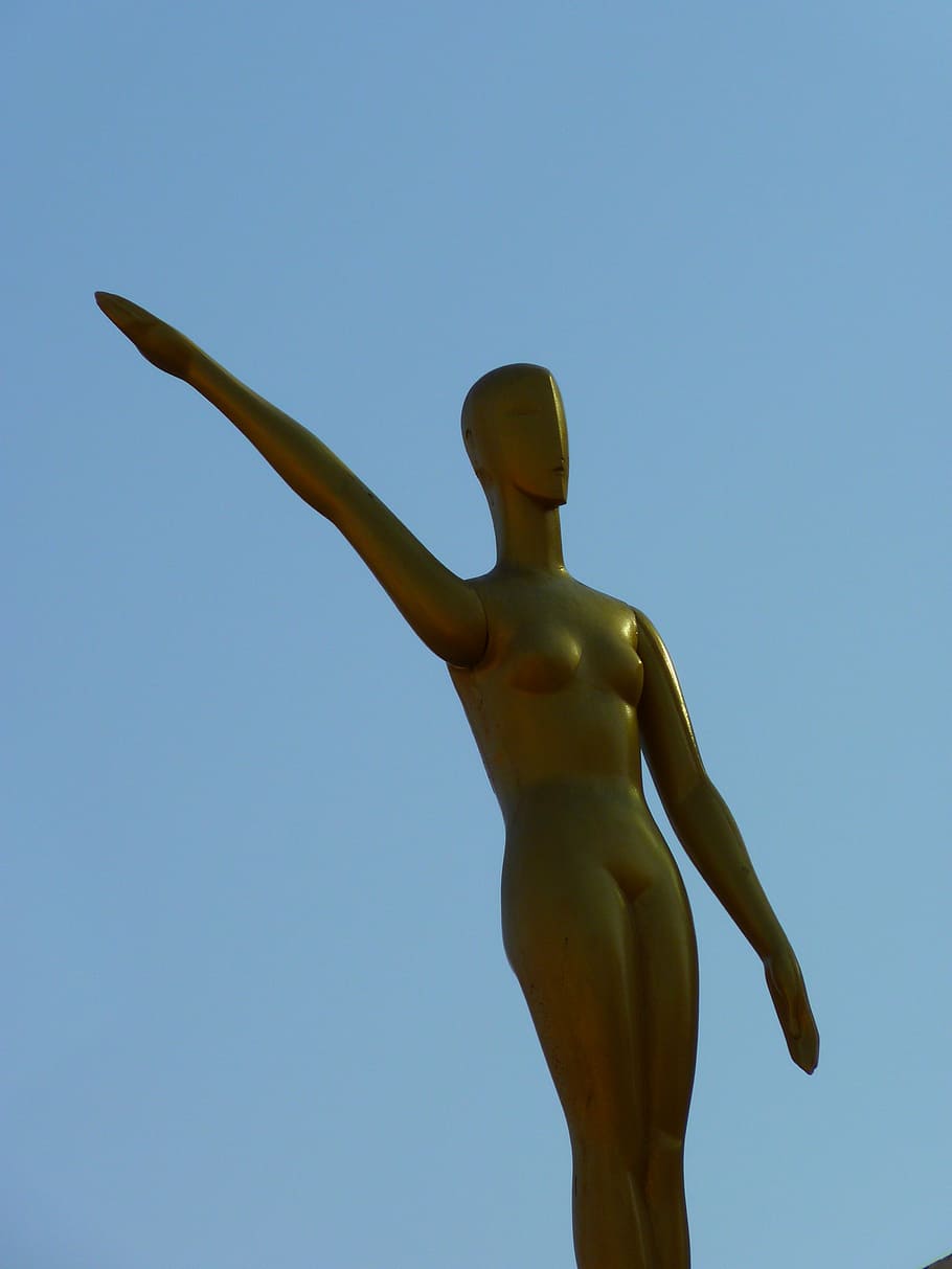 postava, zlatý, muzeum, Dalí, figueres, Španělsko