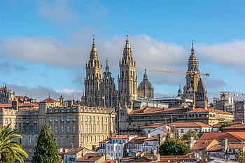 santiago, compostela, galicia, city, landscape, views