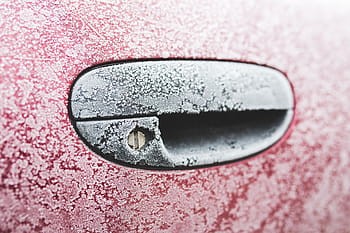 merah, mobil, Frost, mobil merah, latar belakang, musim dingin, dingin, es, close-up, drop, tidak ada orang