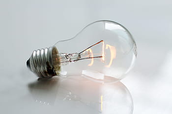 Průhledná, horní, bílý, povrch, žárovka, zblízka, řeřavý, světlo, Jasný, elektrický, sklenka