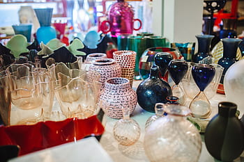 kaca, barang pecah belah, manufaktur, buatan tangan, Murano, Italia, Venini, pabrik, museum, pulau