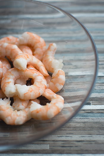 ufrosne skrællede rejer, reje, tæt på, rejer, mad, fisk og skaldyr, forberedt rejer, friskhed, tilberedte skaldyr, gourmet, måltid