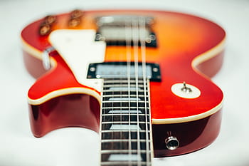 electric, guitar, strings, musical, instrument, blur, music
