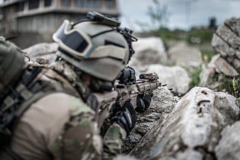 兵士、 戦争、 軍、 対立、 軍事的、 ライフル、 銃、 迷彩、 軍事、 戦士