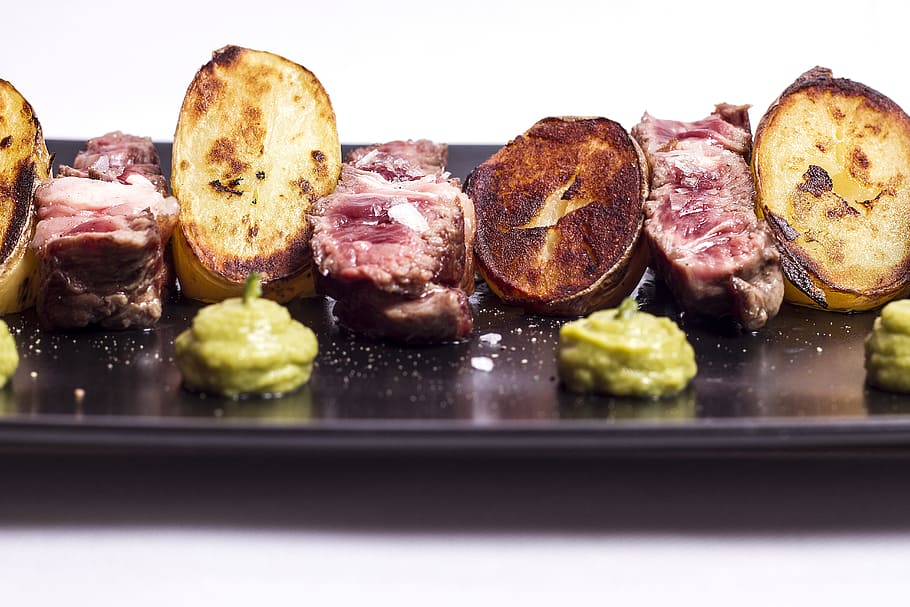 Meat, Food, Dish, Potatoes, beef, pork, food And Drink, slice, gourmet, no People, close-up