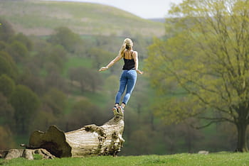 woman, standing, brown, wood, daytime, meditating, buddhism, zen, vacation, inspiration, motivation