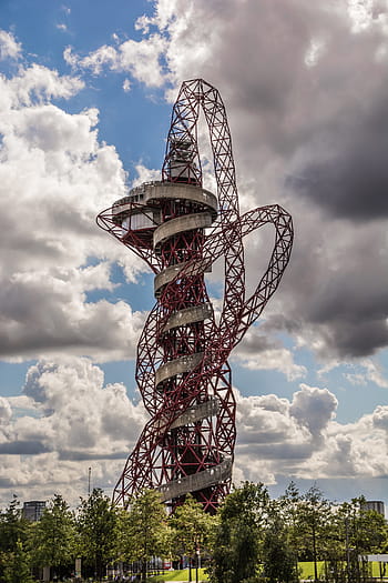 Olympic, Park, London, Arcelormittal, olympic, park, london, orbit, sculpture, outdoor, red, queen elizabeth olympic park, famous