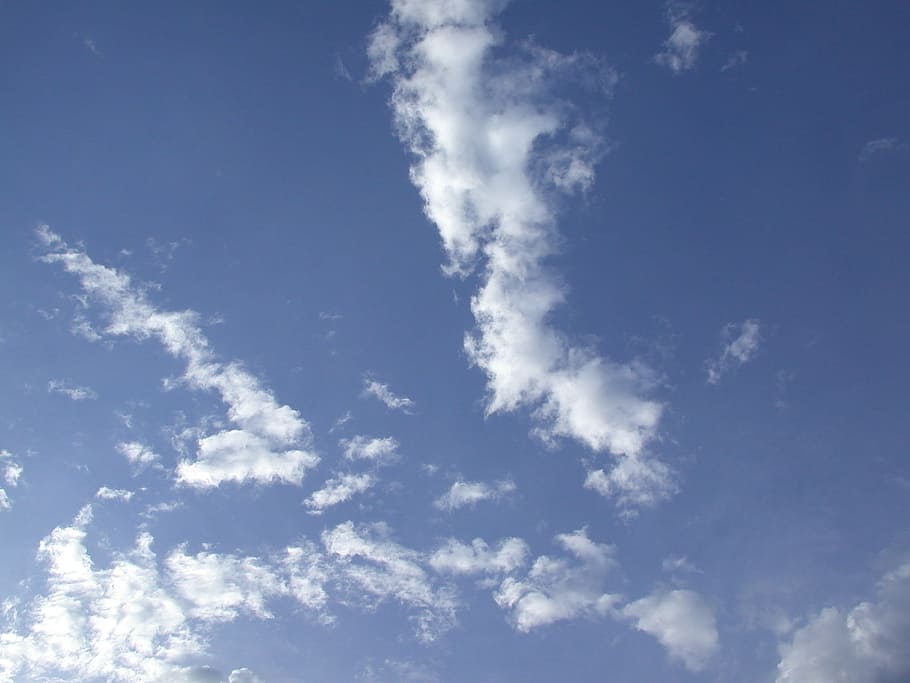 Clouds, White, Sky, Sunlight, white, sky, blue, weather, nature, cloudscape, light, air
