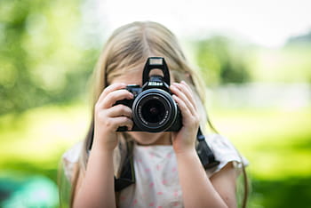 child taking photo, Girl, Picture, People, Photo, taking, camera, outdoors, photographer, photography, attractive
