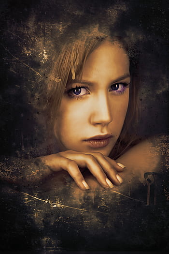 portrét, fantazie, fantasy portrét, temný, gotický, žena, dívka, mladý, krása, Modelka, sen