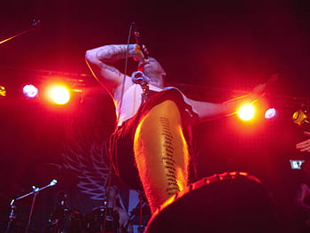 low, angle photography, man, holding, microphone, stage, concert, rock, band, sound, musician