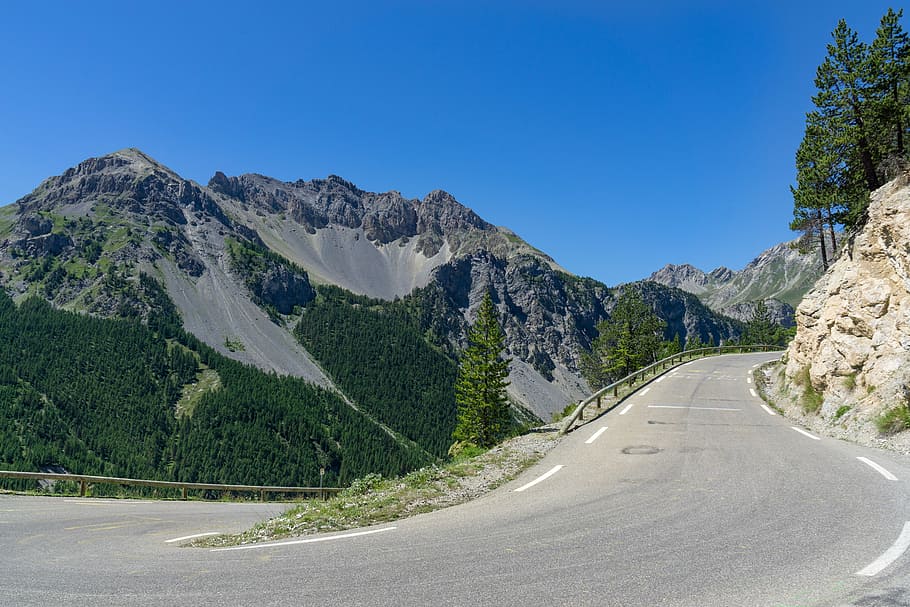 curved, road, mountain, alpine, landscape, mountains, mountain nature, pass, curves, panorama, travel