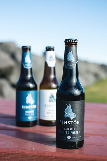 vytvořený, v lahvích, piva, islandský, napít se, Island, mimo, alkohol, láhev, pivo - alkohol, pivní lahev