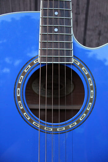 ギター、 青、 音楽、 閉じる、 ひも、 楽器、 音響、 ロック画面の壁紙