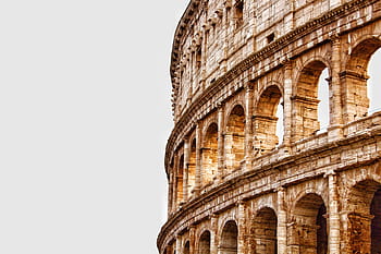 hnědý, beton, budova, během dne, Koloseum, Řím, Itálie, starověký Řím, roma capitale, starověké, socha