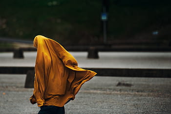 사람들, 혼자, 보행, 거리, 도로, 흐림, 집 밖의