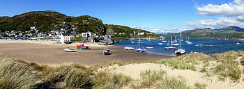 σκάφος αναψυχής, Λιμάνι, barmouth, Ουαλία, βάρκες, λιμάνι, άμμος, mawddach, εκβολή, σύννεφα, νερό