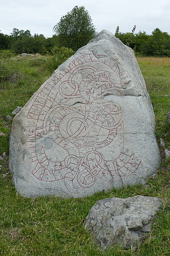 birka, sweden, historically, museum, northern men, viking, stone, rune, font, characters, runes