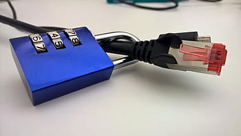 blue, gray, padlock, ethernet cable, Privacy Policy, Security, Data Transfer, combination lock, cable, computer, digital