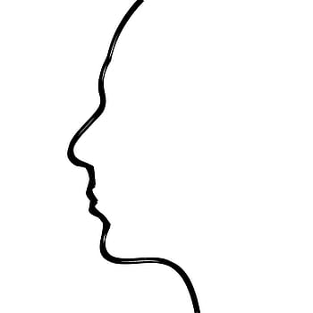 Černá, muž, tvář ilustrace, hlava, mozek, myšlenky, Lidské tělo, tvář, psychologie, koncentrace, tažené tvář