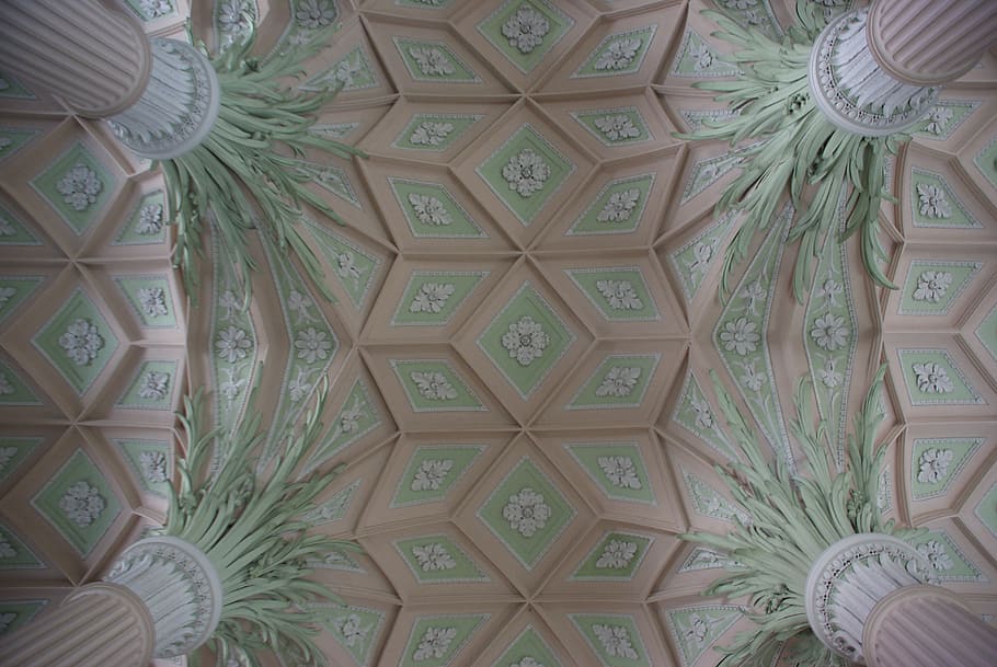 st nikolai, structure, church interior, vault, architecture, ceiling, church, pattern