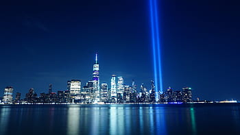 tribute in light, 9 11 memorial, nyc, new york city, 911, wtc, manhattan, architecture, skyscrapers, cityscape, downtown