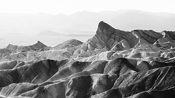 krajinářské fotografie, pohoří, ve stupních šedi, fotografování, hory, Černý a bílý, hora, vysočina, krajina, nebe, Příroda