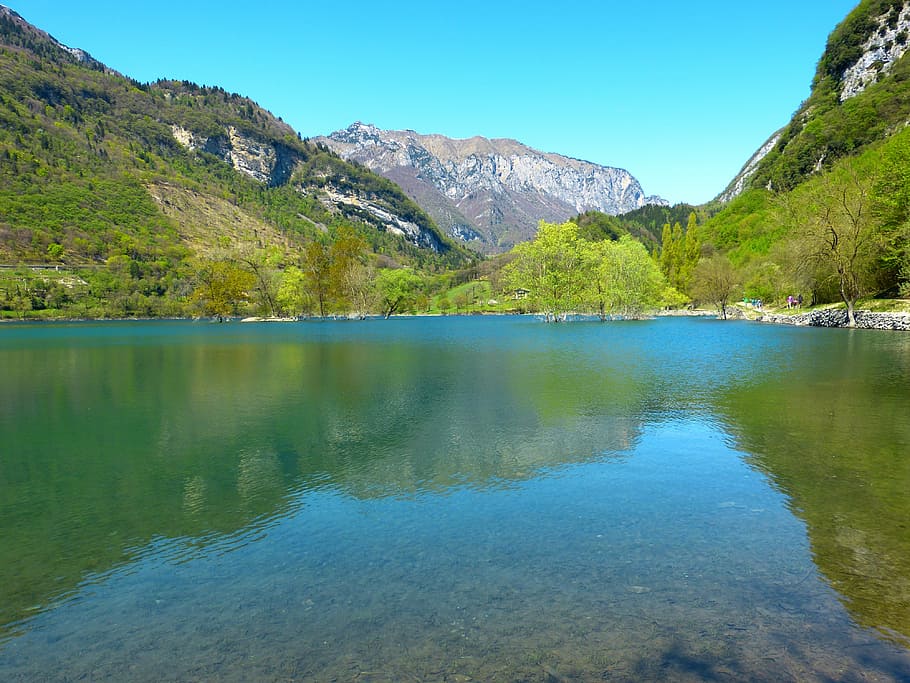 tenno lake, lago di tenno, italy, lake, waters, landscape, holiday, mountains, water, nature, mountain