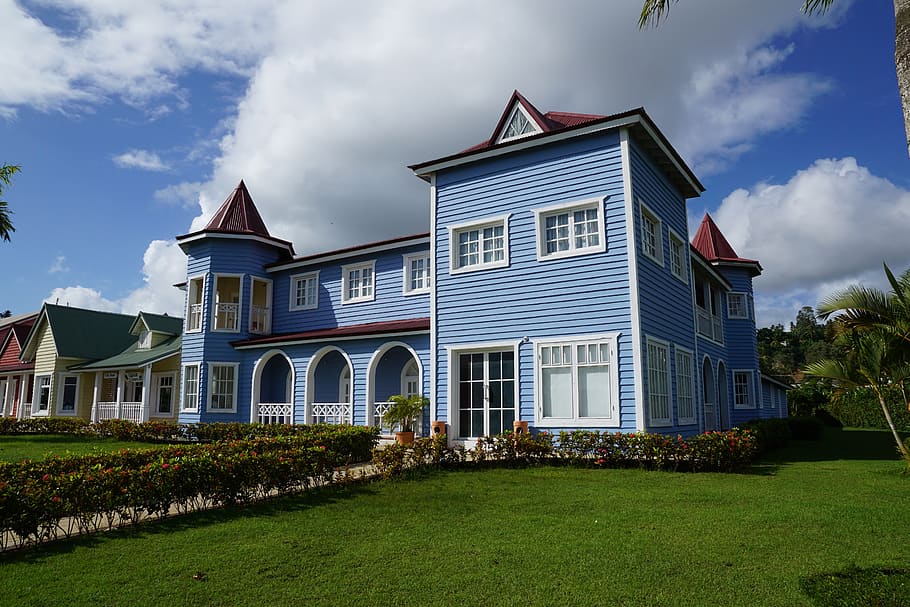 samana, caribbean, woodhouse, colorful, wooden, house, at home, architecture, apartment, residence, outdoor