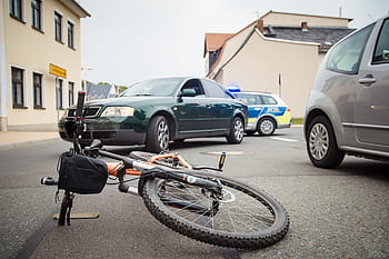 accident, police, bike, emergency, bike accident
