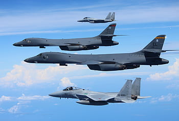 U S, Air, Force, Rockwell, Lancers, integrate, JASDF, training, mission, air force