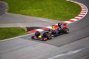 red, bull-themed, f1, race, car, racing, sports, grass, field, wheels, redbull