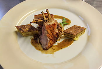 Suckling Pig, Gourmet, Menu, Eat, restaurant, main course, nobel, exquisite, menu sequence, plate, expensive