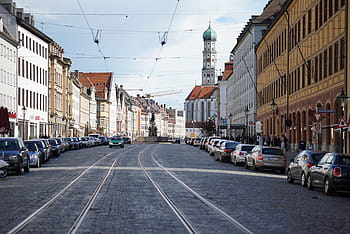 Augsburg, città vecchia, Baviera, Luoghi di interesse, Germania, Svevia, storicamente, costruzione, architettura, cielo, estate