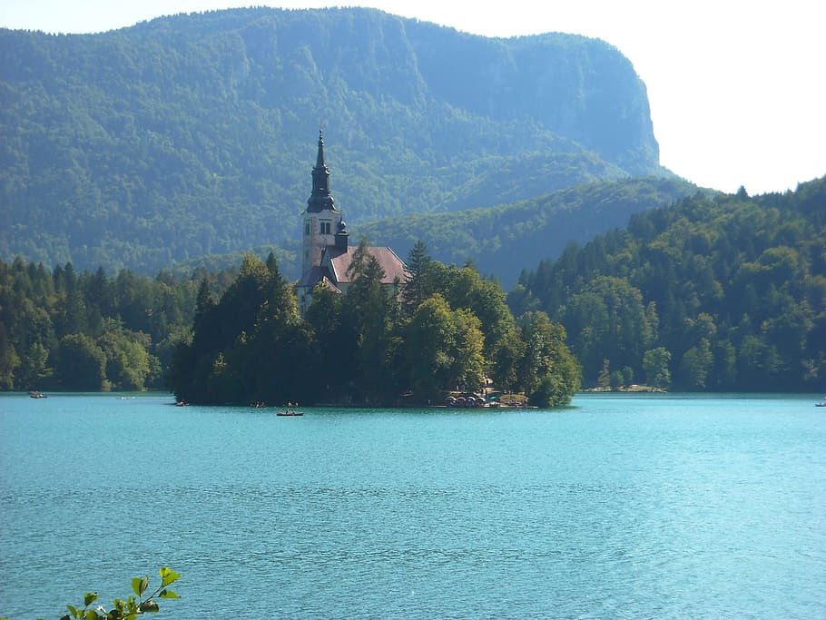 lake, bled, slovenia, trip, gita, holidays, nature