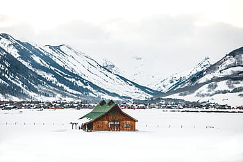 la neve, inverno, bianca, freddo, tempo metereologico, ghiaccio, alberi, piante, natura, montagna, cabina