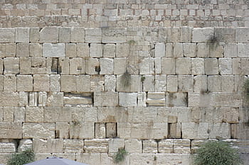 photography, gray, concrete, brick wall, wailing wall, western wall, jerusalem, israel, judaism, religion, jewish