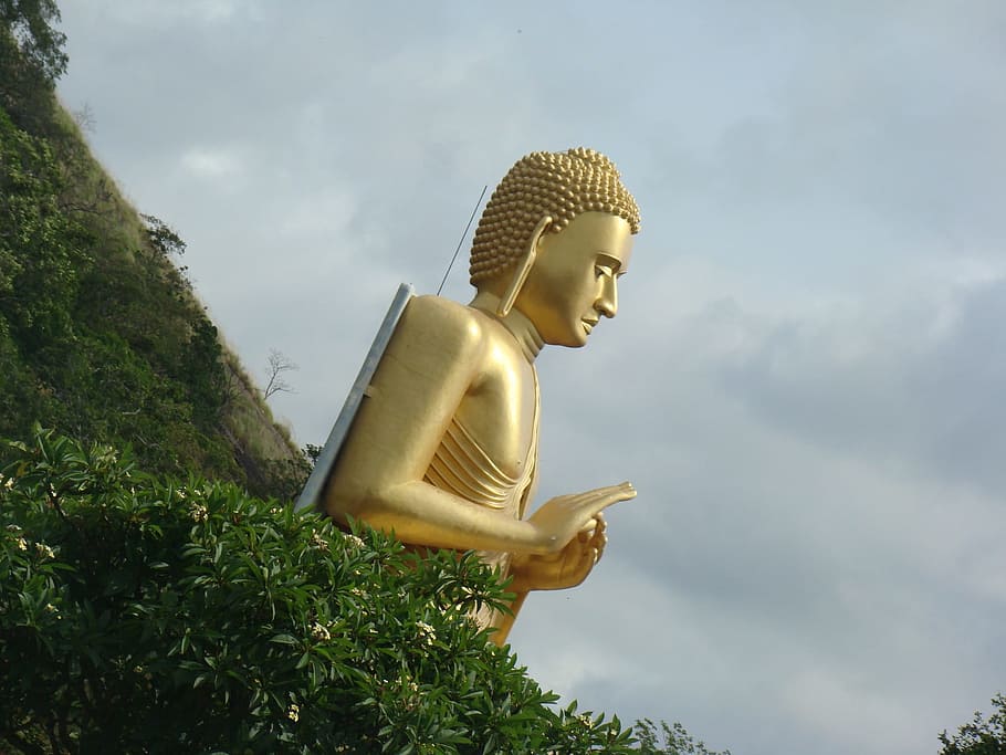 Buddha, zen, buddhismus, sochařství, zen, buddhismus, památník, socha, tvořivý, umělecká díla, design, kovoobrábění