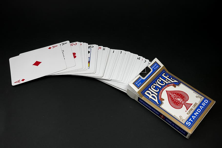 karta, poker, hrát si, hra, zábava, pás, vrchol, červy, karo, klubů