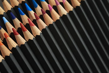 colorato, matita, sfondo, colore, avvicinamento, pastello, legna, preparativi, impostato, arte, disegno