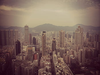 architectural, photography, city, aerial, high, rise, buildings, daytime, hong kong, architecture, towers